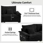 5 Seat Modular Sofa Sleeper Couch Set Convertible L Shaped Sofa Couch for Living Room
