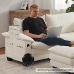 5 Seat Modular Sofa Sleeper Couch Set Convertible L Shaped Sofa Couch for Living Room