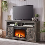 Farmhouse Fireplace TV Stand, Entertainment Center, Media Console