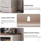 Farmhouse Fireplace TV Stand, Entertainment Center, Media Console