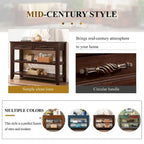 42 Console Sofa Table with Drawers and Tiers Shelves