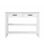 42 Console Sofa Table with Drawers and Tiers Shelves