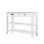 42 Console Sofa Table with Drawers and Tiers Shelves