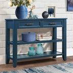 42 Console Sofa Table with Drawers and Tiers Shelves