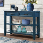 42 Console Sofa Table with Drawers and Tiers Shelves