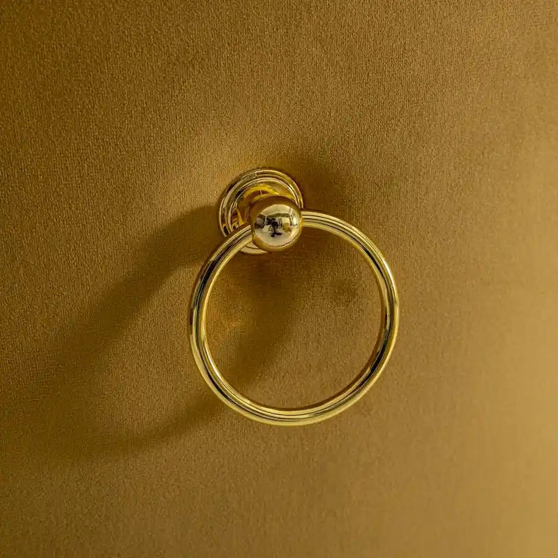 Set of 2 Velvet Dining Chairs with Nailhead Trim and Gold-Plated Legs