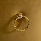 Set of 2 Velvet Dining Chairs with Nailhead Trim and Gold-Plated Legs