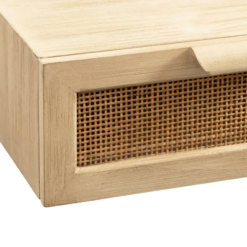 Floating Console Rattan - 28x13x6