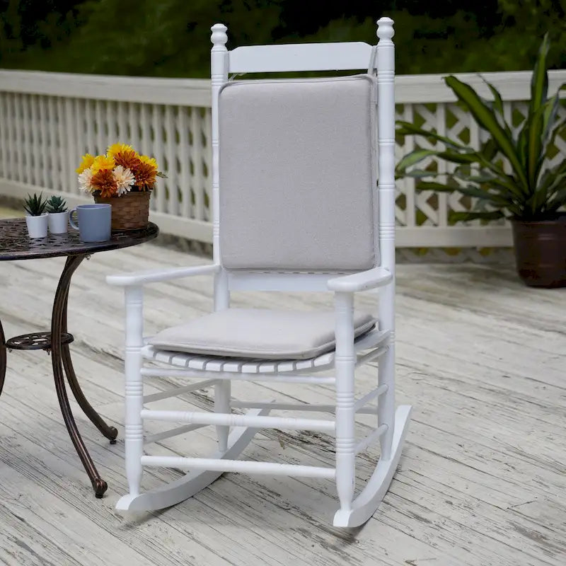 Solarium Indoor Outdoor Rocking Chair Cushion Set