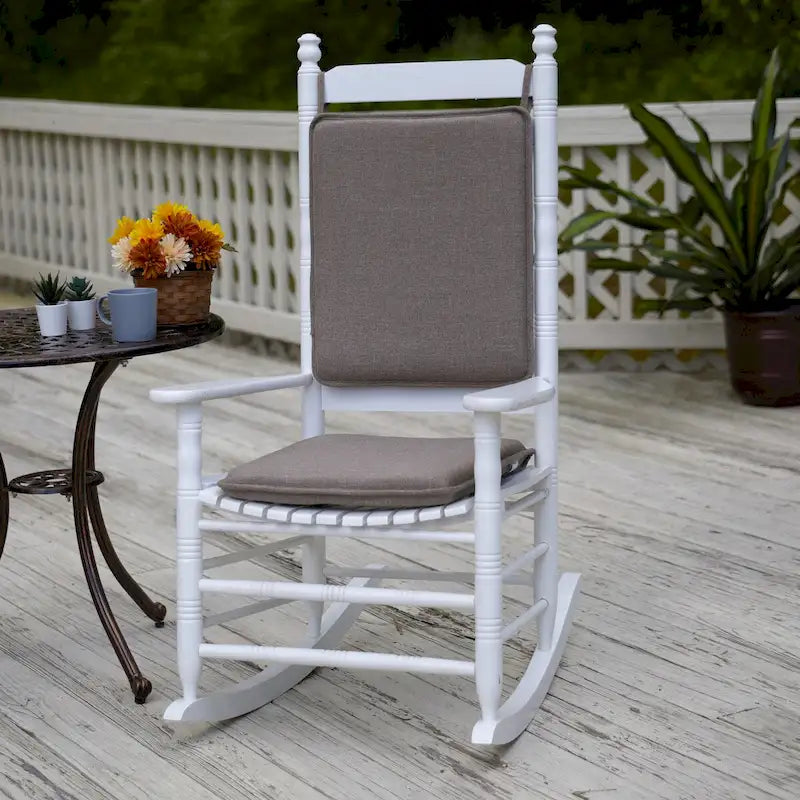 Solarium Indoor Outdoor Rocking Chair Cushion Set