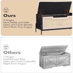 Storage Bench Rattan Storage Chest,for Entryway, Living RoomBedroom