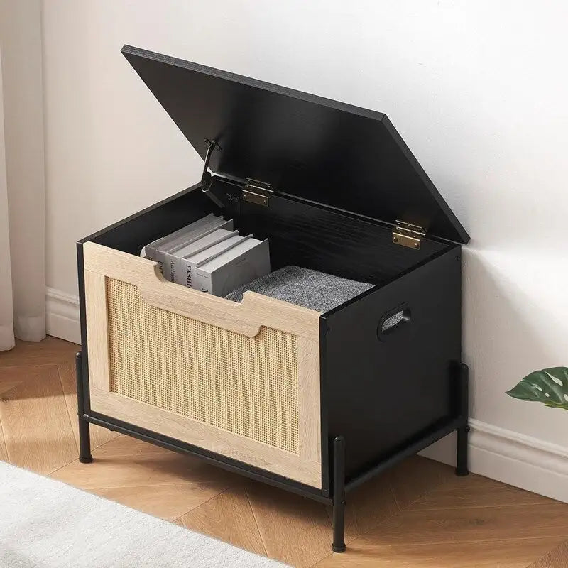 Storage Bench Rattan Storage Chest,for Entryway, Living RoomBedroom
