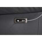 109 Power Reclining Sectional Couch, Modular Livingroom Recliner Sofa with 2 Storage Console & 4 Cup Holders