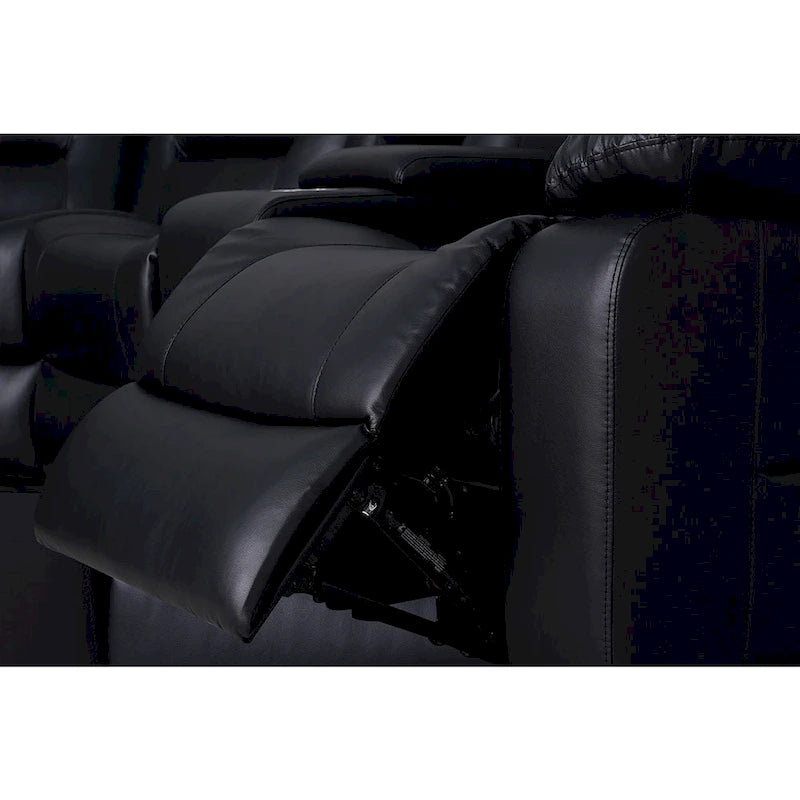 109 Power Reclining Sectional Couch, Modular Livingroom Recliner Sofa with 2 Storage Console & 4 Cup Holders